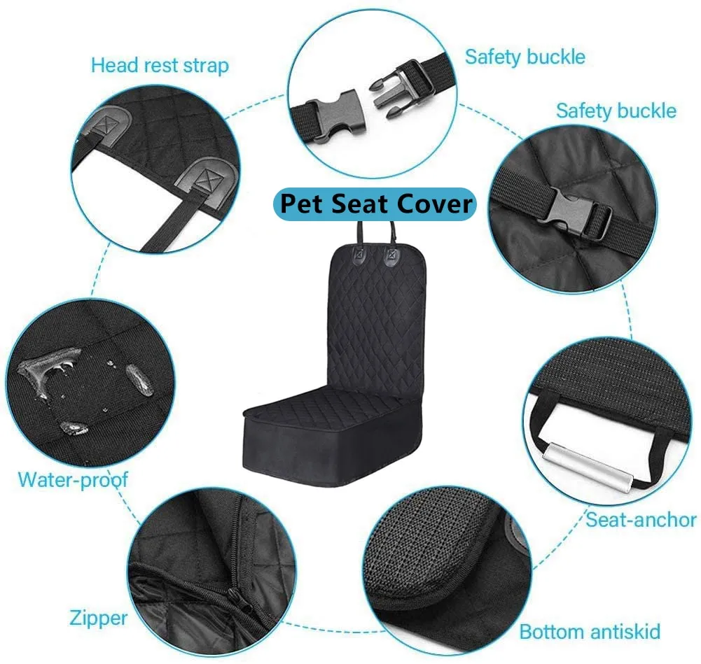 2 in 1 Dog Car Protector Transporter Waterproof Basket