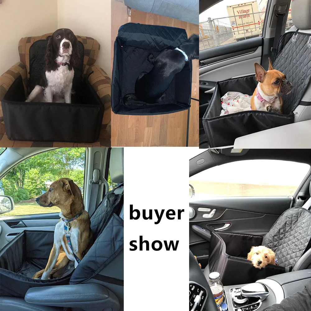 2 in 1 Dog Car Protector Transporter Waterproof Basket