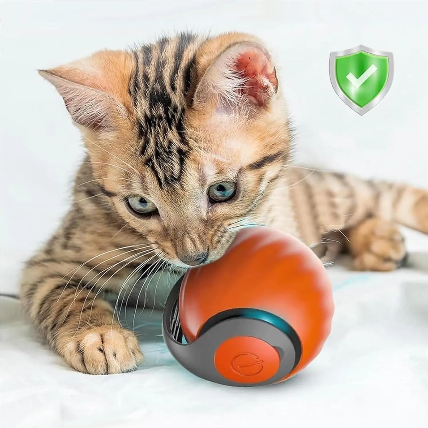 2 Packs Speedy 2.0 Tail,2025 New Speedy 2.0 Tail Cat Toy,Interactive Cat Toys for Indoor Cat, Turbo Tail 3.0 Smart Interactive Cat Toy Ball