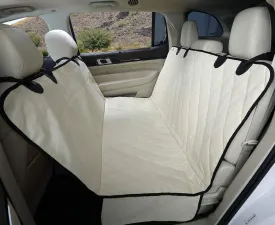 4Knines Dog Backseat Cover with Hammock for Cars, SUVs, and Trucks  Waterproof Layers, Nonslip Seat Protector, Durable Nylon Clips, K9 Shield with Heavy Duty Thread, (Regular, Tan)