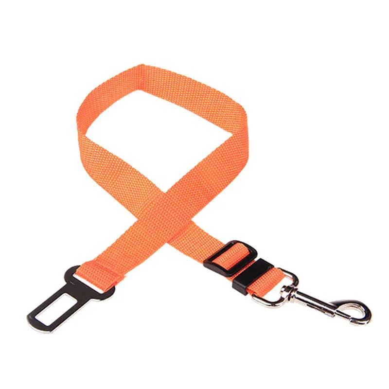 Adjustable Pet Cat Dog Car Seat Belt Pet Seat Vehicle Dog Harness Lead Clip Safety Lever Traction