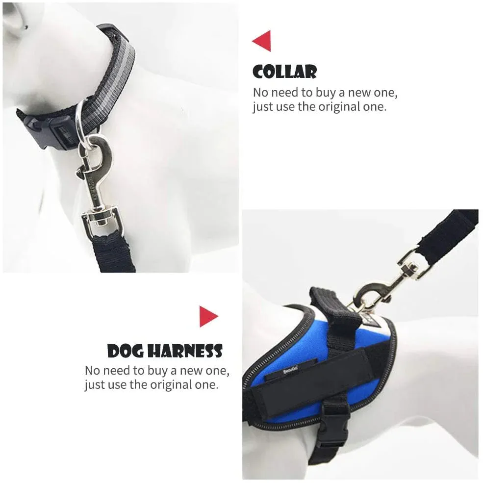 Adjustable Pet Cat Dog Car Seat Belt Pet Seat Vehicle Dog Harness Lead Clip Safety Lever Traction