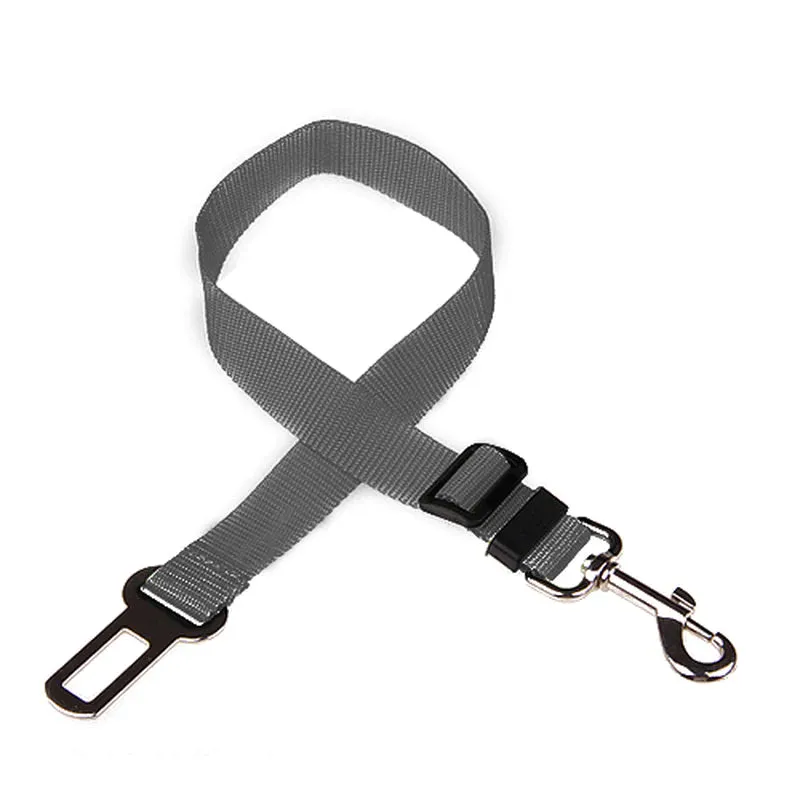 Adjustable Pet Cat Dog Car Seat Belt Pet Seat Vehicle Dog Harness Lead Clip Safety Lever Traction