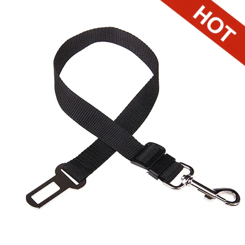 Adjustable Pet Cat Dog Car Seat Belt Pet Seat Vehicle Dog Harness Lead Clip Safety Lever Traction