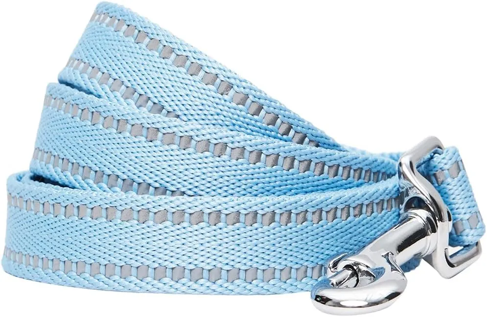 Blueberry Pet Essentials Dog Harness, Dog Collar, Dog Leash & Dog Seat Belt for Car, Reflective Adjustable Harness Set for Medium & Large Dogs, Safety-Conscious Travelers, Baby Blue