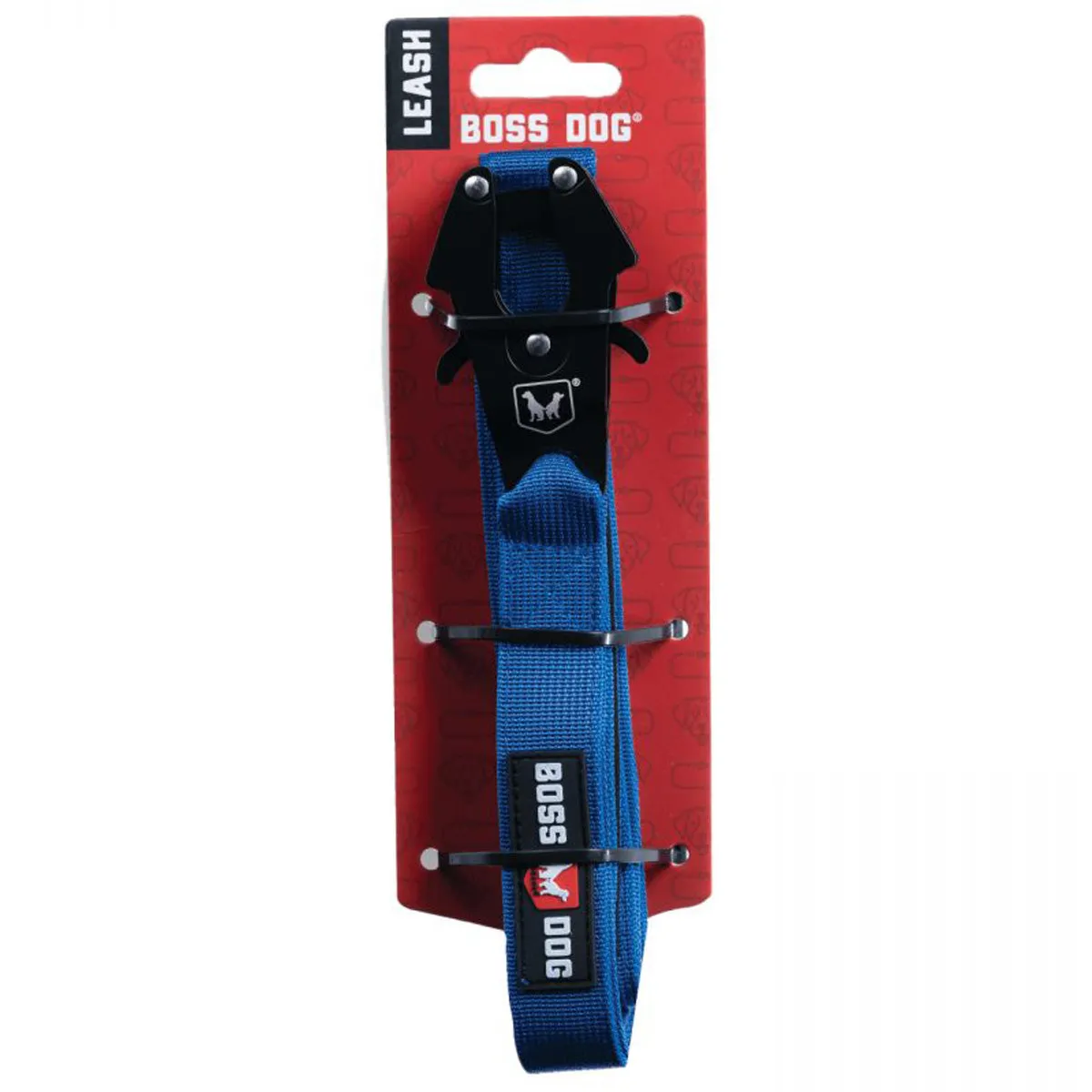 Boss Dog Tactical Dog Leash 4' x 1.25" Solid Blue