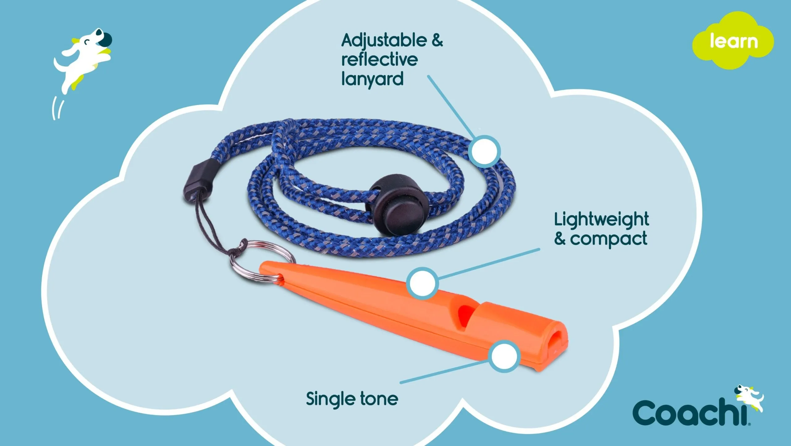 Coachi Training Whistle (Navy or Coral)