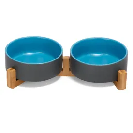 Color Mixed Ceramic Dog Bowl Set