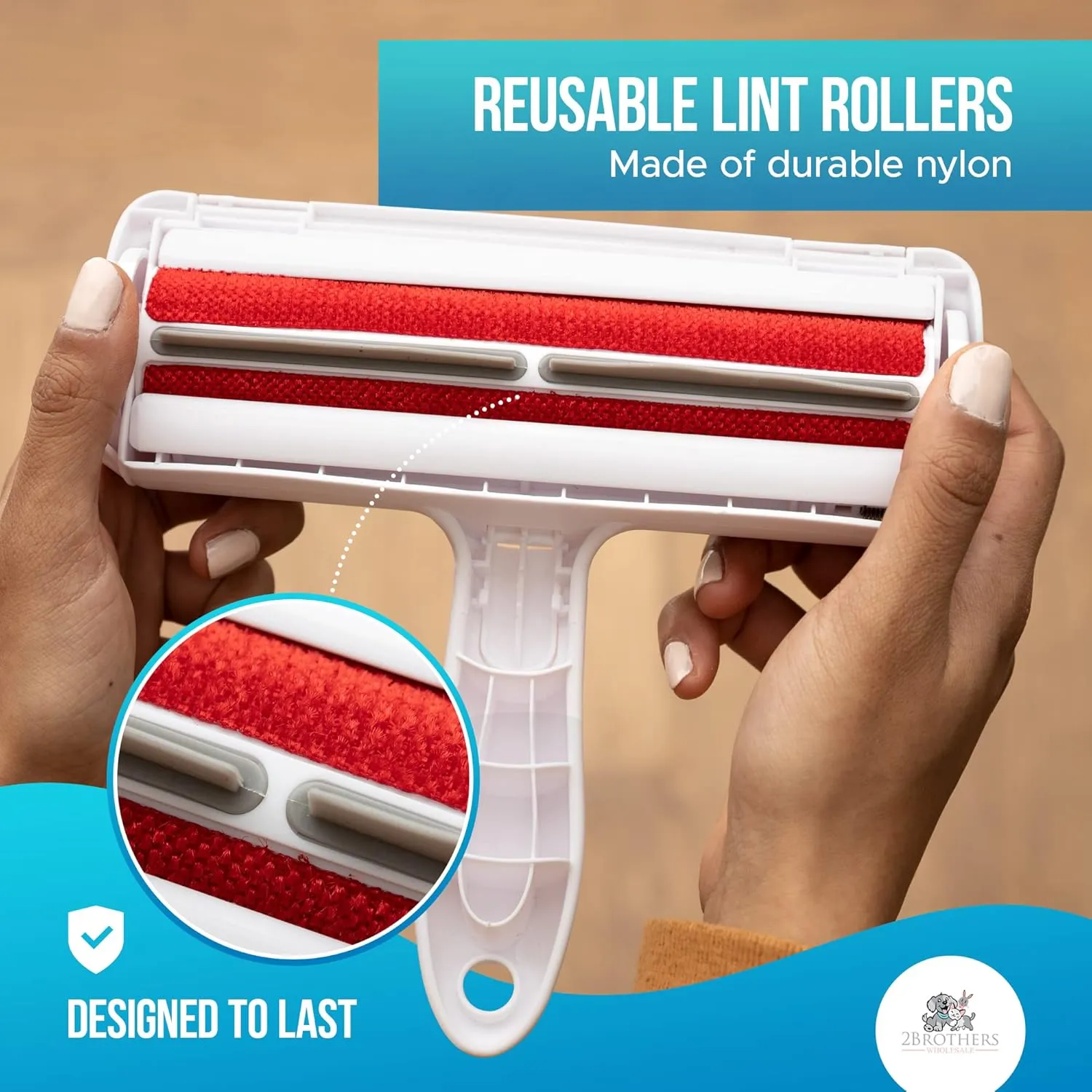 Couch Pet Hair Removal Tool and Roller - Reusable, Easy-to-Clean Dog Hair Remover for Couch and Car, No Batteries or Mess, Ideal for Cat Hair Too