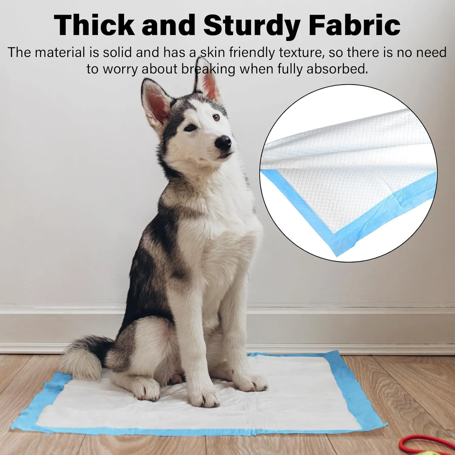 Disposable Pet Pads for Dogs Training, Protection Underpads with Leak Proof and Super Absorbent for Puppy Pee Potty Training, Baby & Adults Bed Pads for Incontinence -Blue(17" x 13", 50 Count)