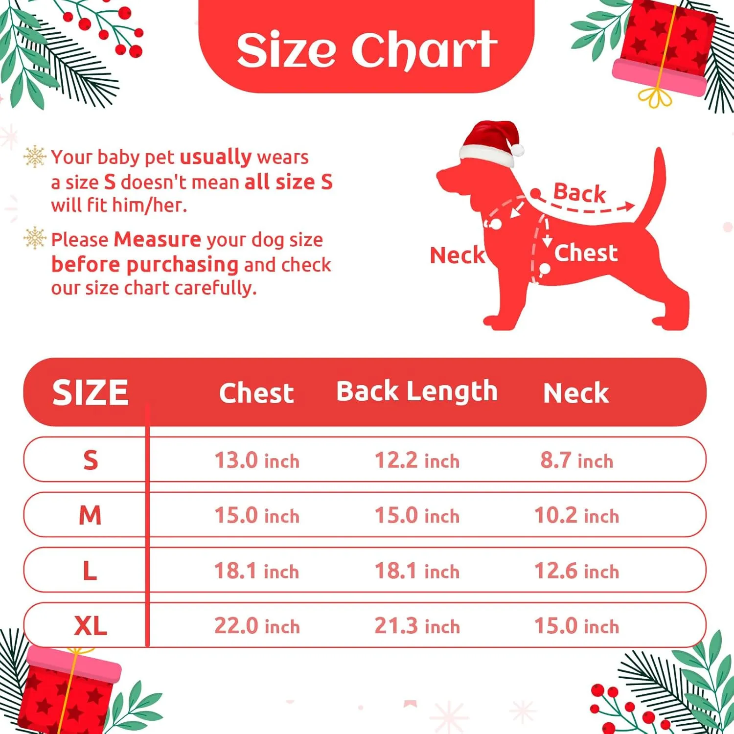 Dog Christmas Sweaters Santa Claus Xmas Dog Sweaters Dress with Leash Hole Christmas Dog Outfits Striped Knitwear Winter Warm Puppy Cat Clothes Holiday Costumes for Small Medium Dogs(Dress,L)