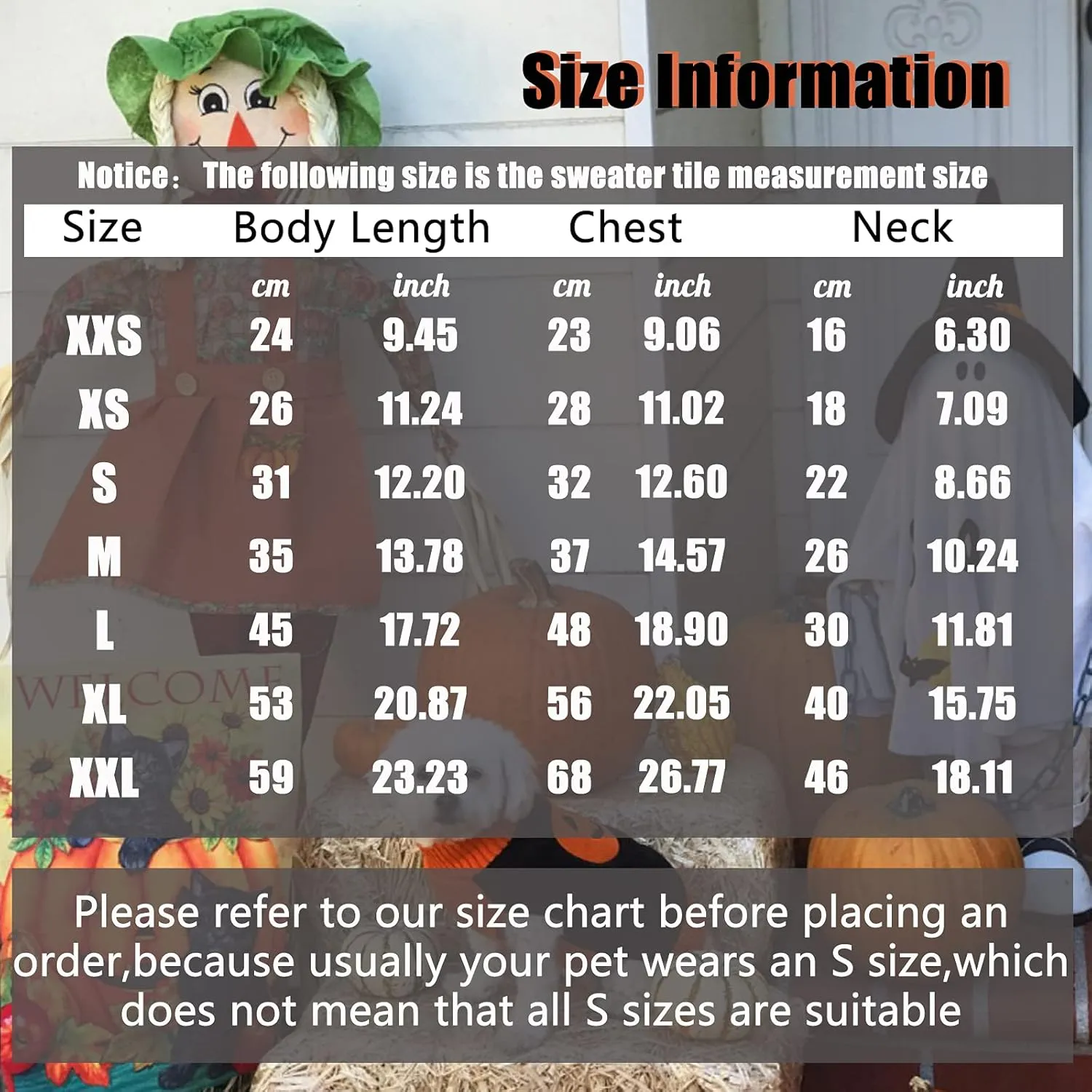 Dog Halloween Sweater Fall Winter Turtleneck Knit Warm Puppy Clothes Outfits Holiday Funny Pumpkin Pet Costumes for Small Medium Large Dogs Cats (XS, Black   Orange)