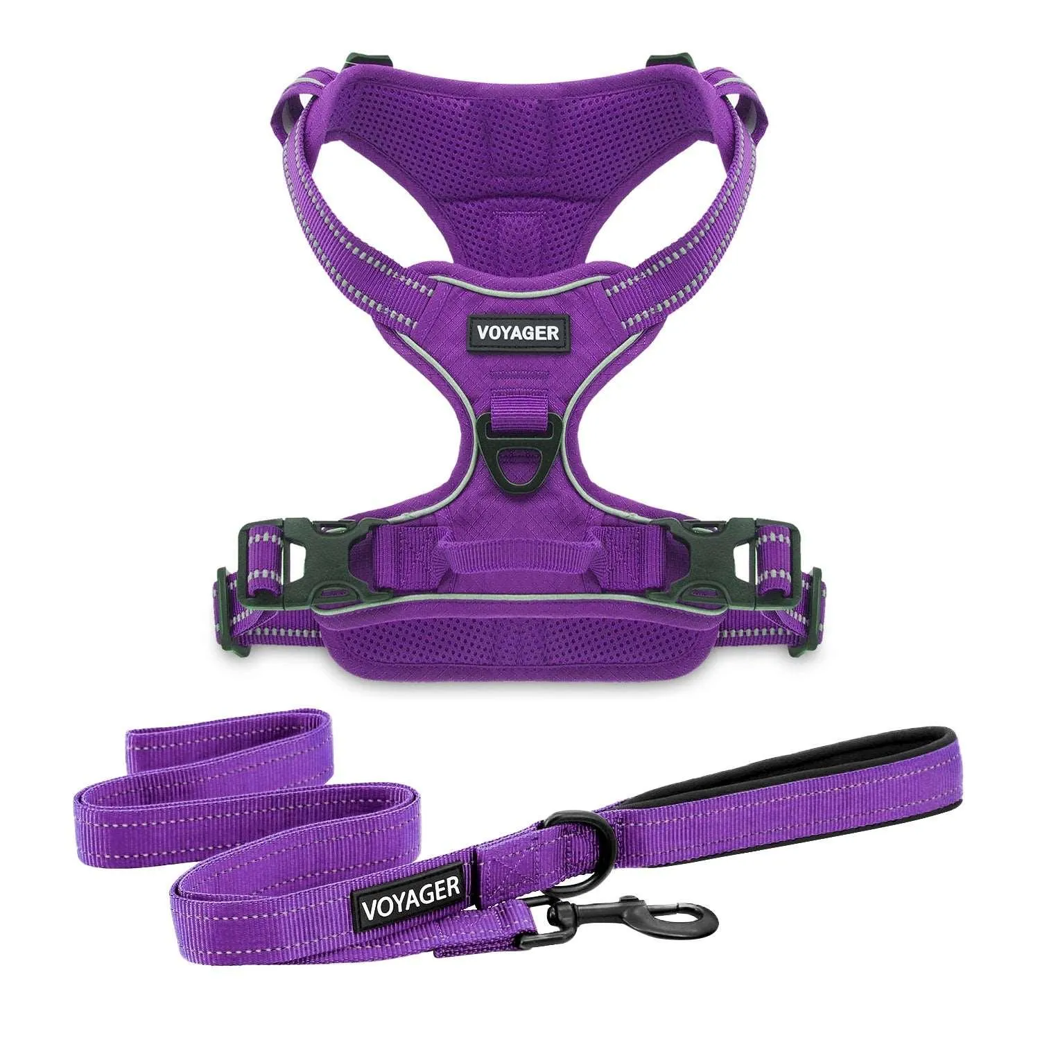 Dual-Attachment Dog Harness &  Leash Set