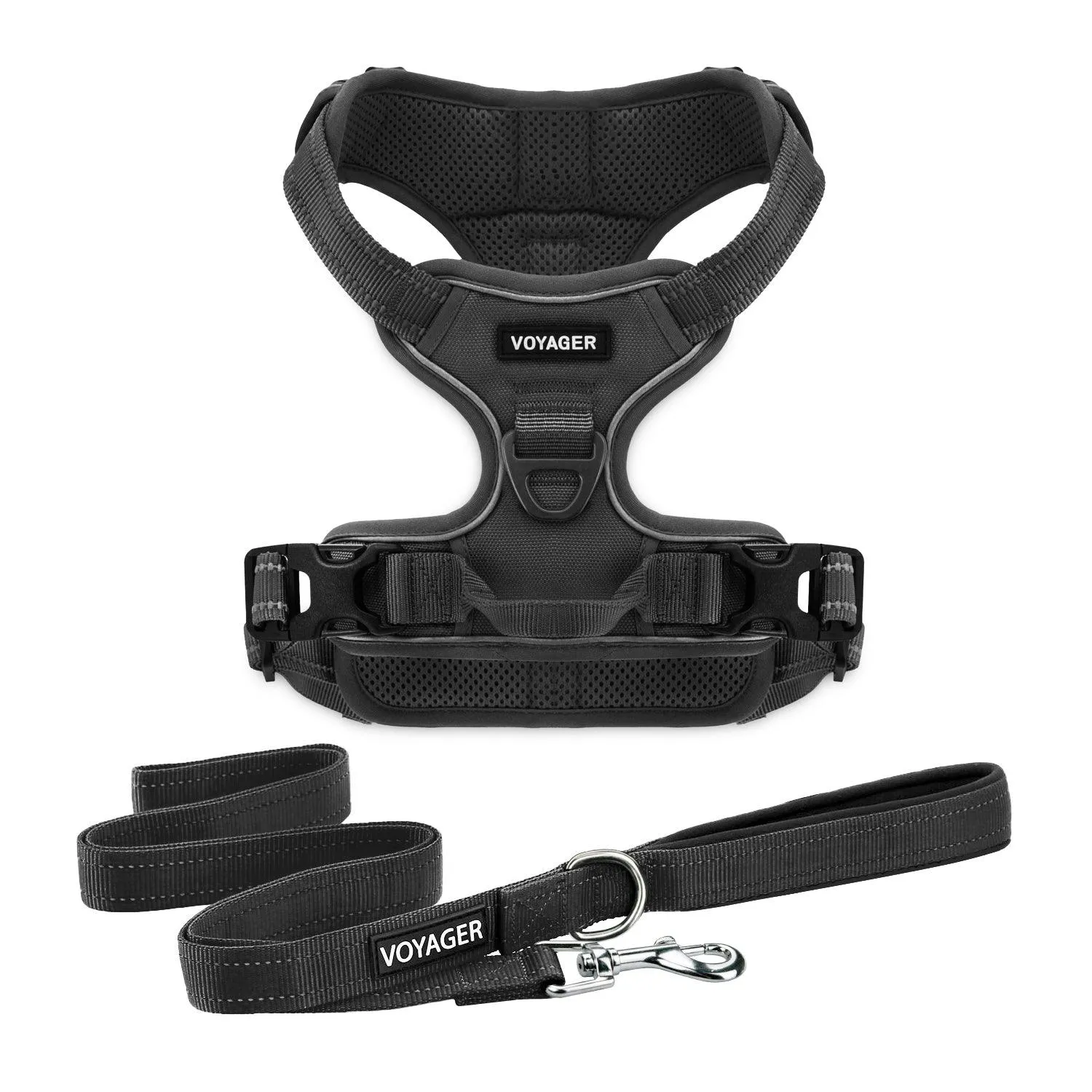 Dual-Attachment Dog Harness &  Leash Set