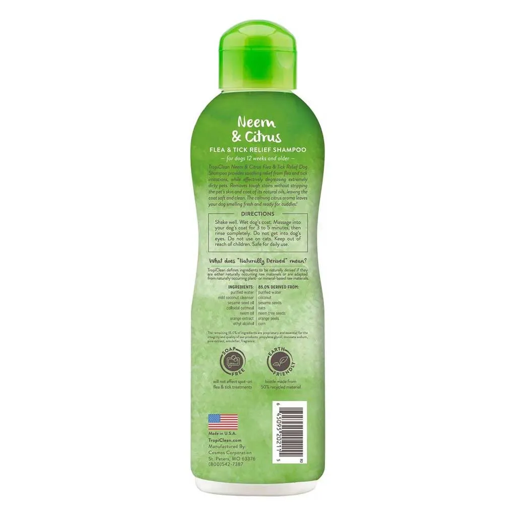 Flea & Tick Relief Neem & Citrus Shampoo 20oz