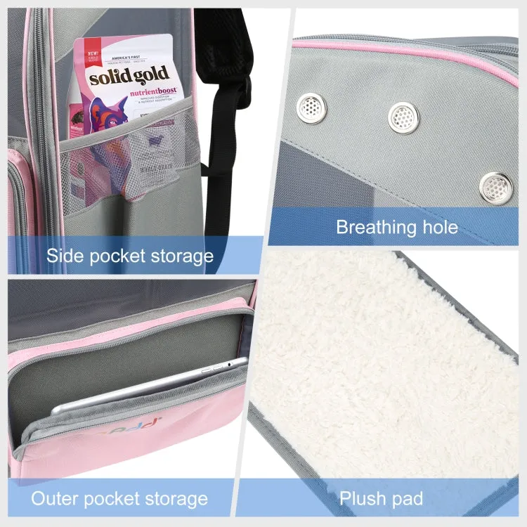 FUNADD Fold Breathable Pet Backpack Outdoor Shoulders Cat Bag