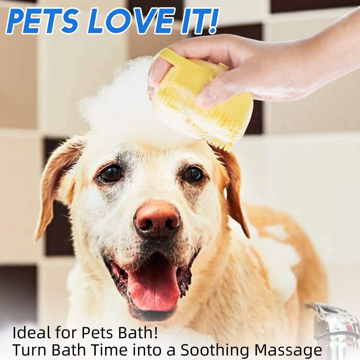 Funki Buys | Pet Scrubbers | Pet Shampoo Brush and Dispenser