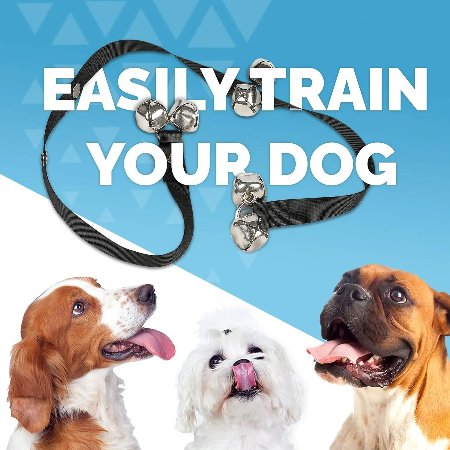 FurDreams Adjustable Dog Training Doorbells - Durable Puppy Toilet Training Bells with Loud Jingle for Easy Outdoor Access