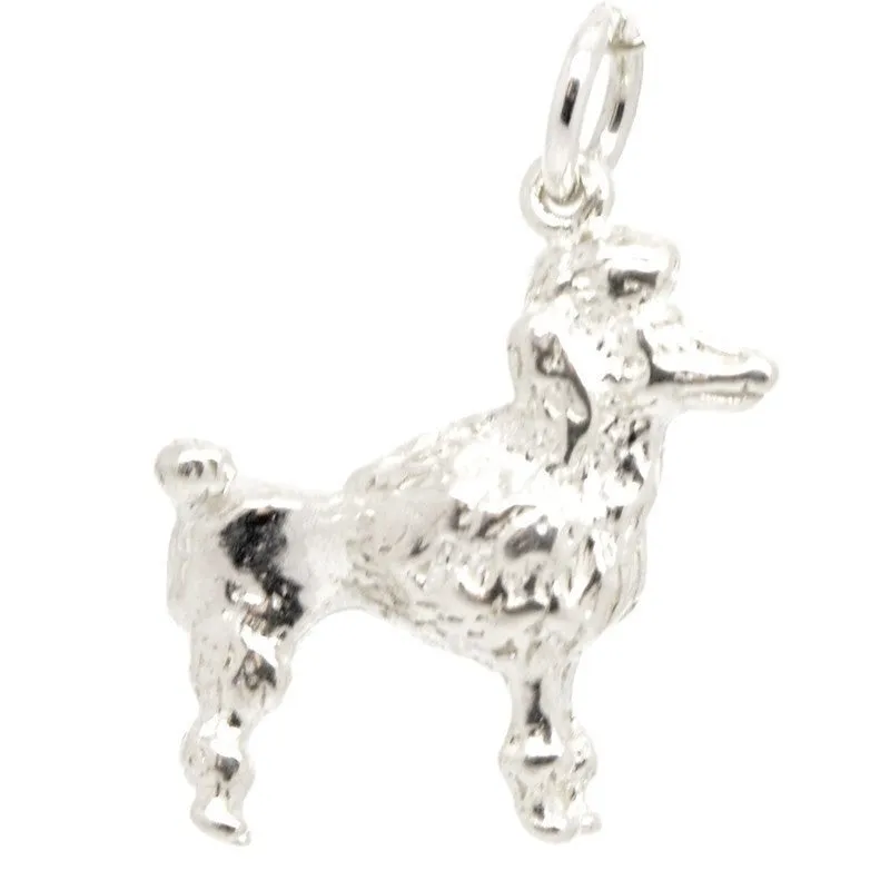 Gold Poodle Dog Charm