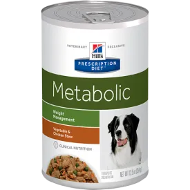Hills Prescription Diet Metabolic Vegetable & Chicken Stew Wet Dog Food