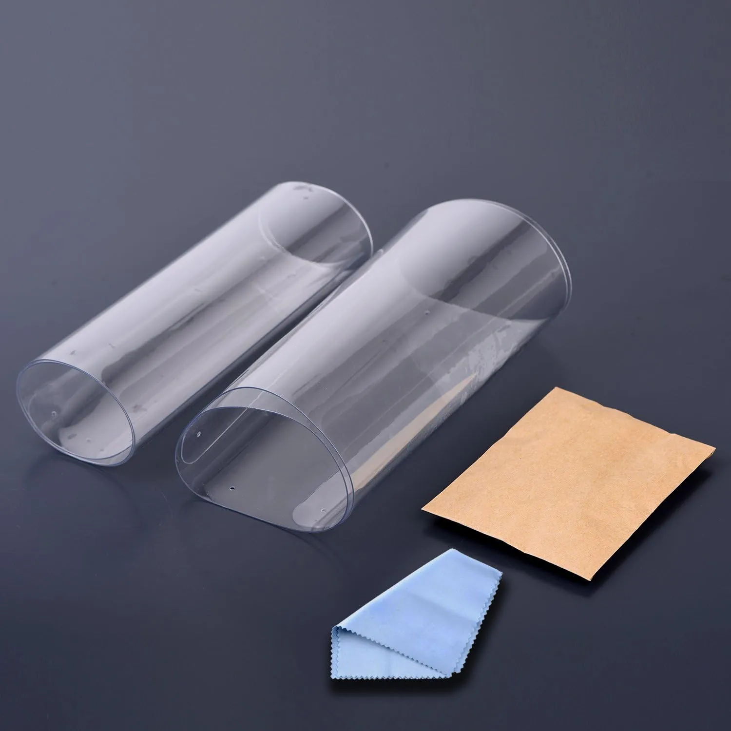 In hand Cat Scratch Furniture, 2PCS Clear Premium Heavy Duty Flexible Vinyl Protector Dog Cat Claw Guards with Pins, Stops Scratching Pets Furniture Protector