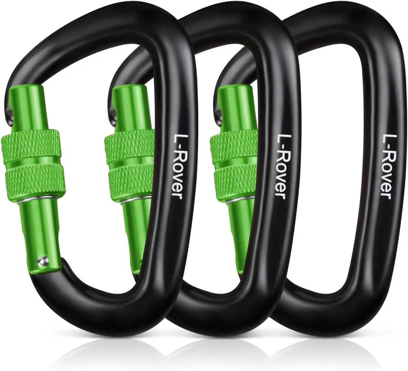 Locking Carabiner Clips Heavy Duty 12kN (2697 lbs)-Lightweight carabiners for Keys Hammocks,Swing,Locking Dog Leash and Harness, Camping,Outdoor and Gym etc,Hiking&Utilit 