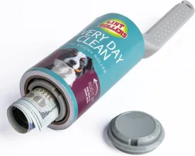 Meejune Lint Roller with Hidden Storage Compartment - Diversion Safe for Keys, Cash & Jewelry - Portable Secret Safe for Home and Travel Use - Blue