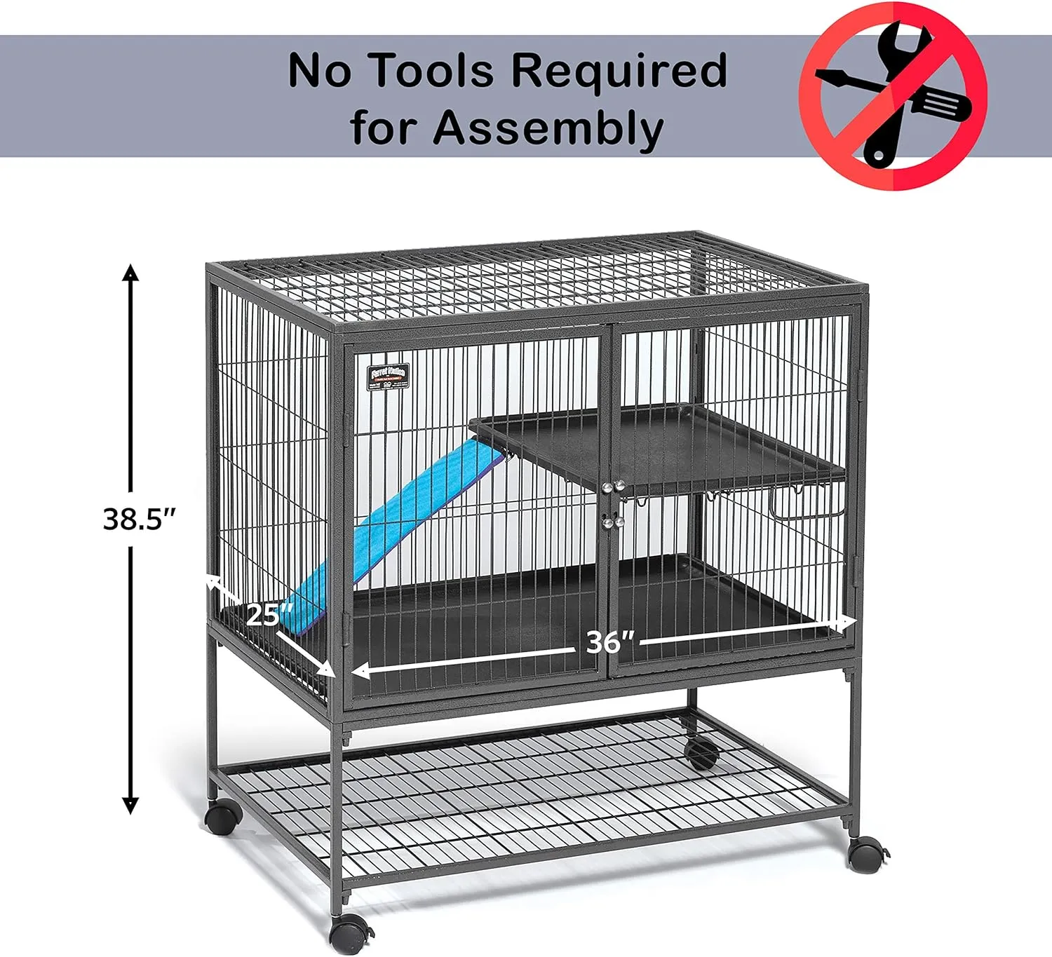 MidWest Homes for Pets 181 Ferret Nation Single Unit, 1-Year Manufacturer Warranty