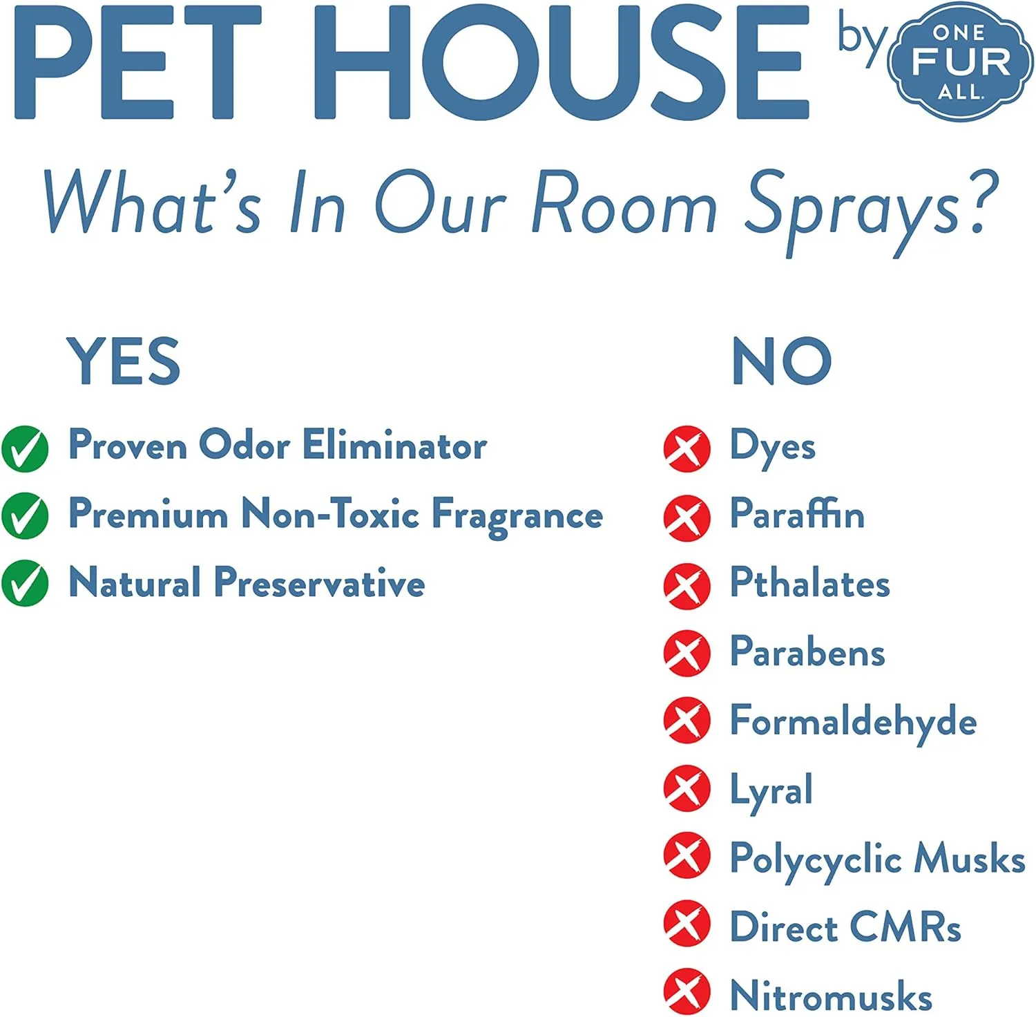 One Fur All Room Spray for Pet Odor, 4 OZ Concentrated Pet Friendly Air Freshener, Lavender Green Tea Pack of 1