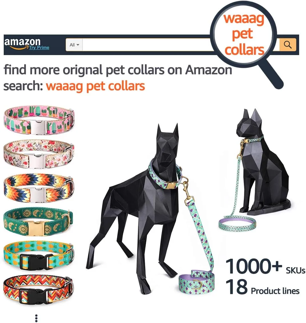Pet, Moons Stars Suns Dog Collar Cat Collar, Multiple Designs Crescent Celestial Dog Cat Collar Leash Harness Small (Pack of 1)