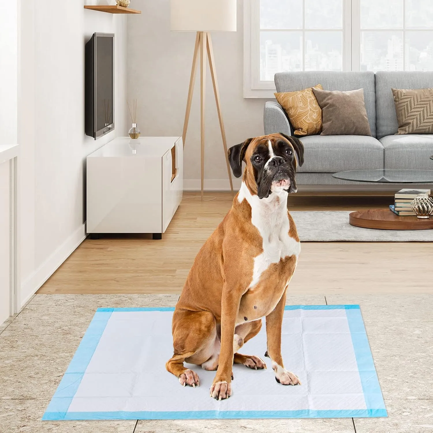 PETSITE Dog Pee Pads 36"x30"-100 Count, Dog and Puppy Potty Training Pads Super Absorbent & Leak-Proof, XL Disposable Pet Piddle Pad and Potty Pads for Dogs, Puppies, Doggie