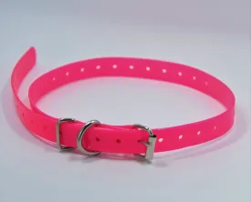 Replacement  Collar Strap Bands with Double Buckle Loop Training for All Brands of Pet Shock Bark e Collars and Fences. (Pink)