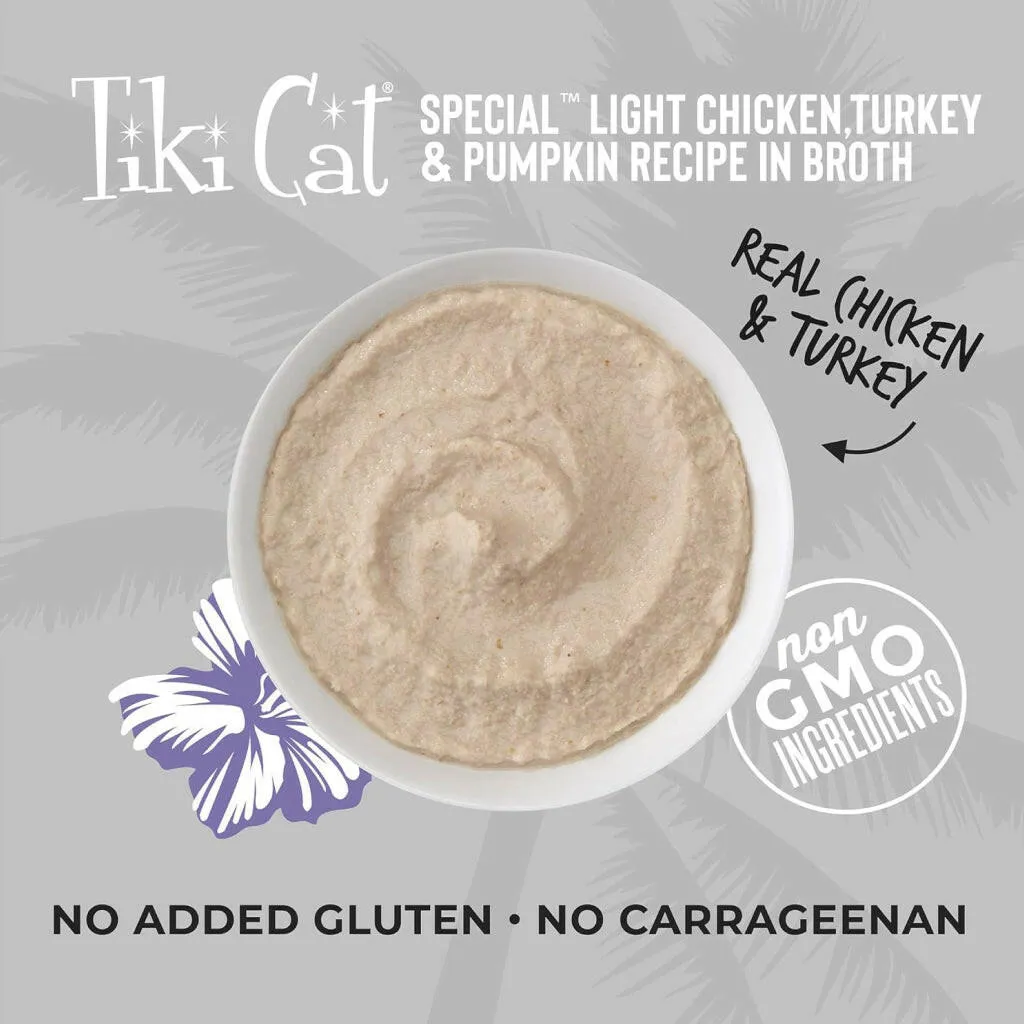 Tiki Cat Speical Mousse Light Turkey & Chicken (2.4 oz x 12 pouches)
