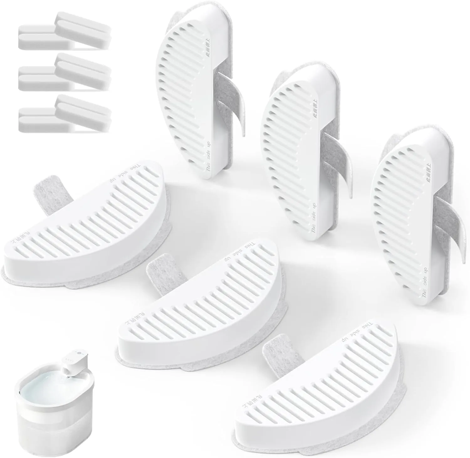 uahpet Official Water Fountain Filters Upgraded 6 Filters & 12 Sponges for 67oz/2L Automatic Pet Fountain