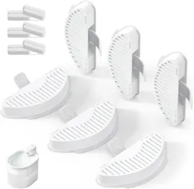 uahpet Official Water Fountain Filters Upgraded 6 Filters & 12 Sponges for 67oz/2L Automatic Pet Fountain