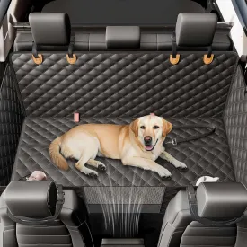 Zanch 2025 Upgraded Dog Car Seat Cover, 400 lbs Heavy Duty Hard Bottom, Waterproof & Anti-Scratch Back Seat Protector, Nonslip Pet Hammock Extender for Cars, SUV, Trucks, Standard-Orange